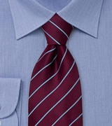 Dark Purple Striped Mens Tie