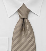 Beige Necktie With Golden Shimmer