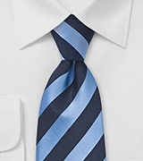 Navy Blue and Periwinkle Tie