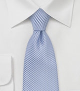 Grenadine Textured Men's Tie in Sky Blue