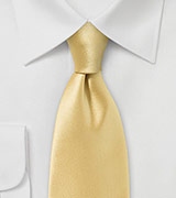 Slightly Narrower Tie in Rich Maize Hue