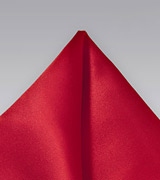 Vibrant Handcrafted Cherry Red Pocket Square in Silk