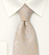 Champagne Wedding Neck Tie