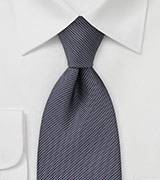 Graphite and White Dotted Tie