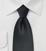Solid Black Tie