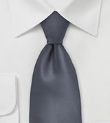 Dark Charcoal Grey Tie