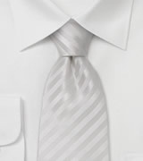 Formal Mens Necktie in Bright White
