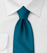 Solid Necktie in Dark Teal-Blue