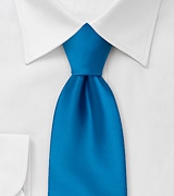 Solid Mens Tie in Dodger-Blue