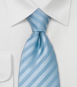 Subtle Striped Tie in Light Blue