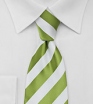 Grass Green and White Necktie