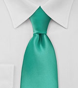 Single Color Jade Green Tie