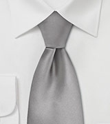 Elegant Solid Silver Tie