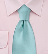 Solid Necktie in Pool Blue