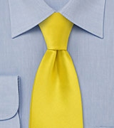 Solid Tie in Bright Sun Yellow