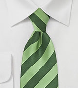 Pistaccio and Kelly Striped Tie