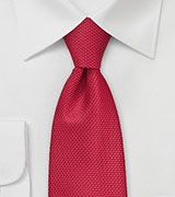Elegant Grenadine Tie in Bright Red