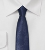 Midnight Blue Necktie with Leather Look