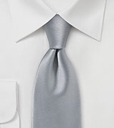 Striking Handcrafted Necktie in Silver