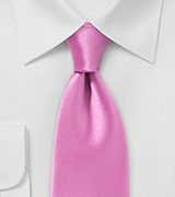 Narrow Width Tie in Pink