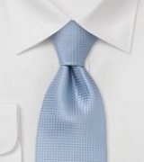 Light Blue Mens Silk Tie