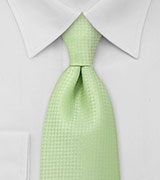 Solid Light Lime Green Mens Necktie