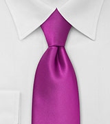 Mens Tie in Dark Magenta