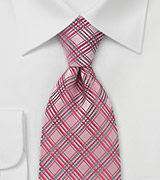 Mens Tie in Light Coral Red