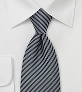Elegant Gray and Charcoal Tie