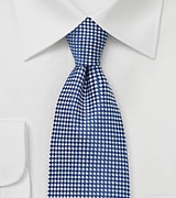 Diamond Patterned Tie in Pacific Blue