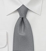 Small Squared Tie in Graphite Grey