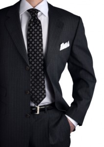 black and white corporate attire