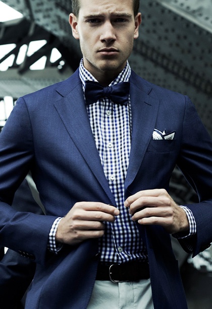 gingham-shirt-bow-tie