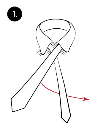Tie a half windsor