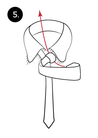 demonstration on how to tie a tie