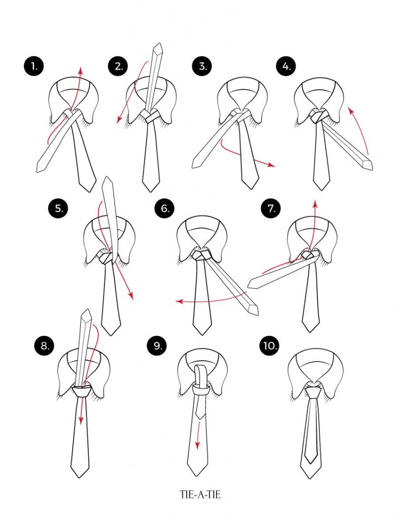 how to tie a murrell necktie knot