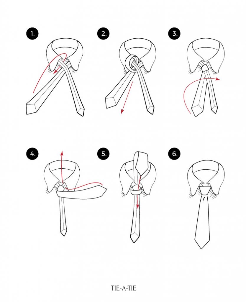 How to tie a Pratt necktie knot