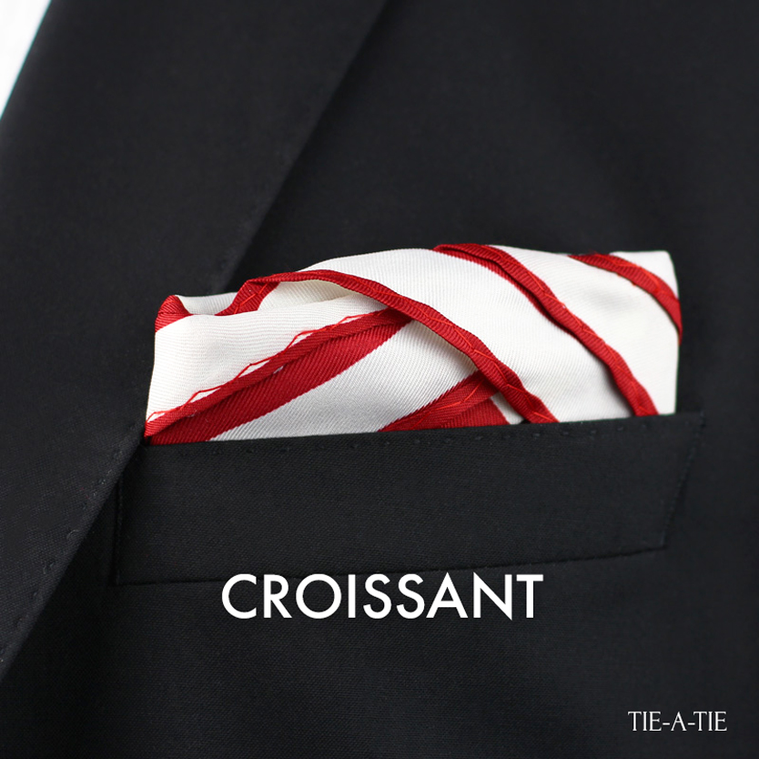 Croissant Pocket Square Folding Instructions