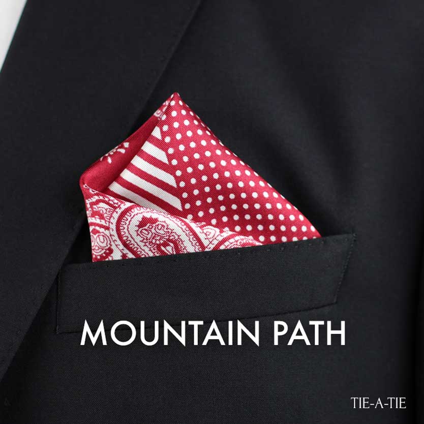 mountain path pocket square fold