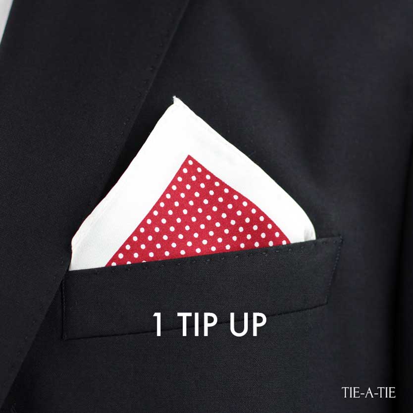 One Tip Up Pocket Square Fold