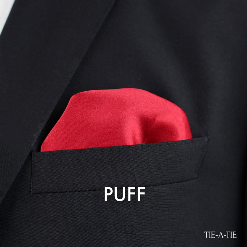 Puff Pocket Square Casual Fold