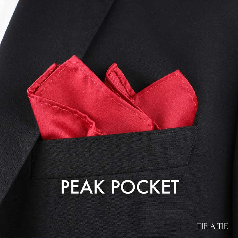 Peak Pocket Square Fold