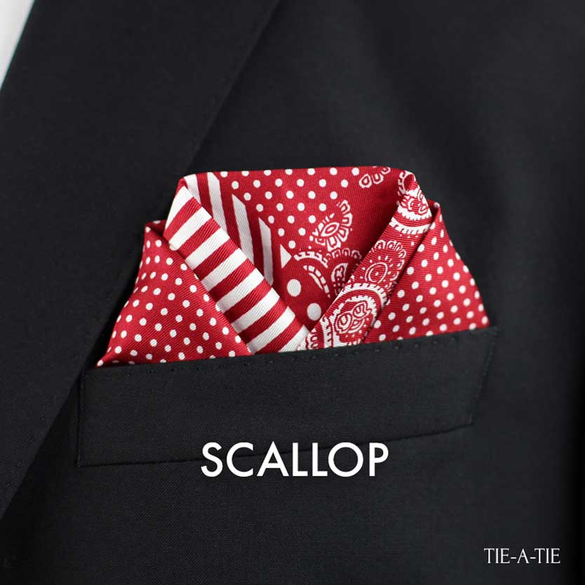 Scallop Pocket Square