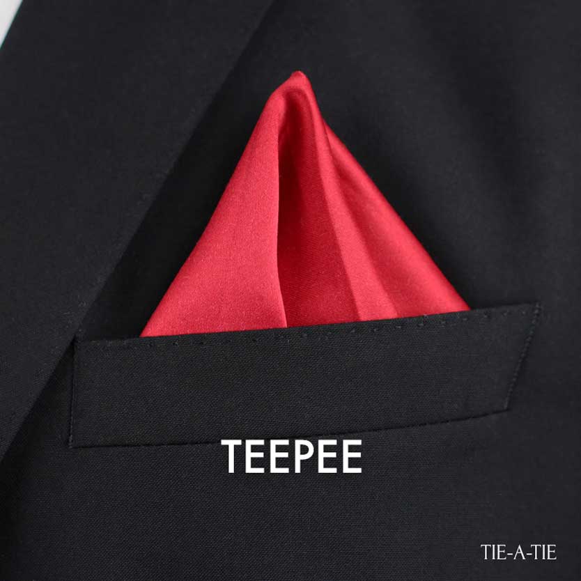 Teepee pocket square fold