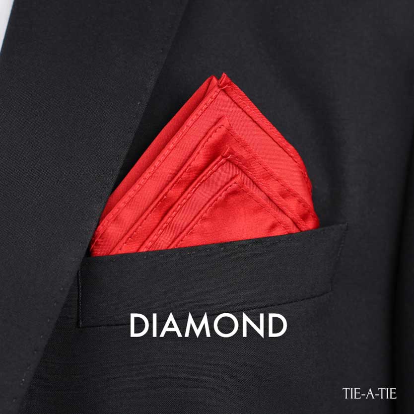 The Diamond Pocket Square Fold Instructions