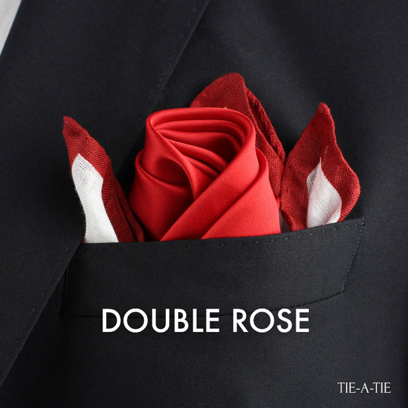 double rose pocket square fold