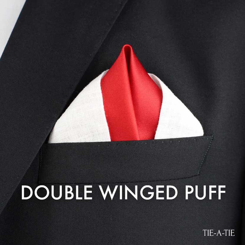 double winged puff pocket square fold