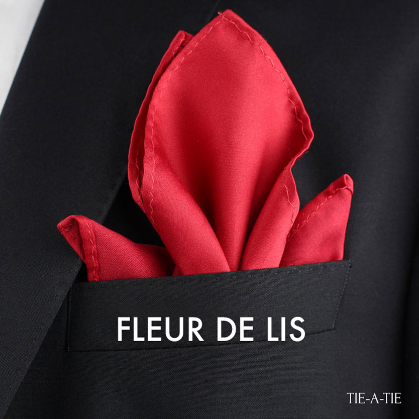 Pocket Square Fleur De Lis