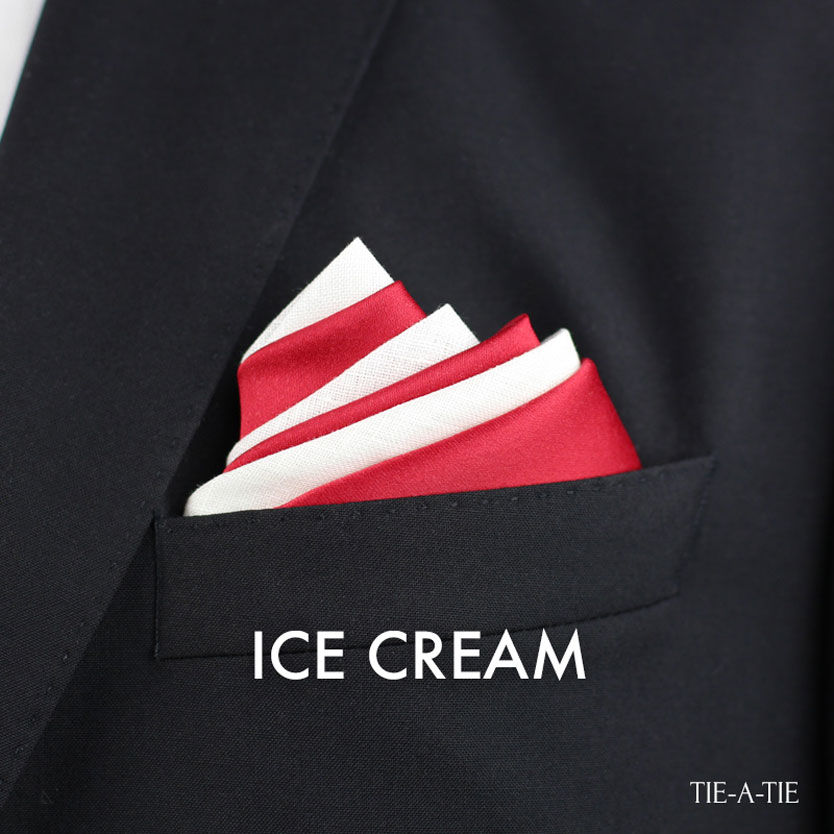 Ice Cream Pocket Square Fold