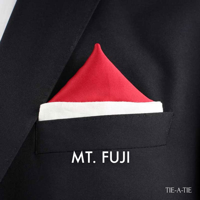 MT Fuji Pocket Square Fold